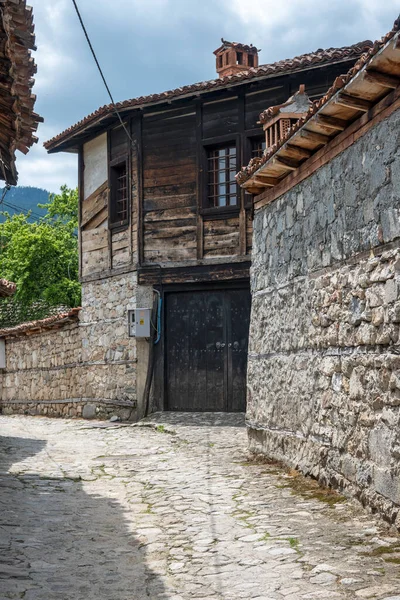 Koprivshtitsa Bulgaria Июнь 2023 Typical Street Old Houses Historical Town — стоковое фото