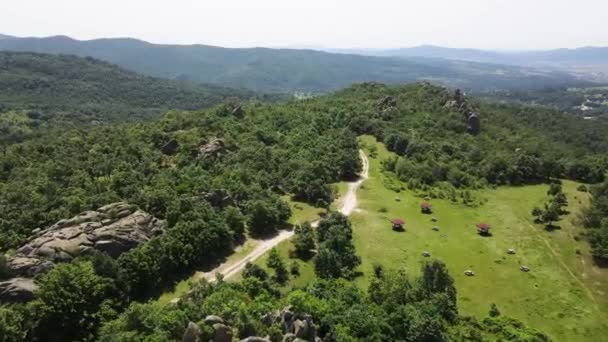 Bulgaristan Pazardzhik Bölgesi Nin Strelcha Kasabası Yakınlarındaki Antik Trakya Sığınak — Stok video
