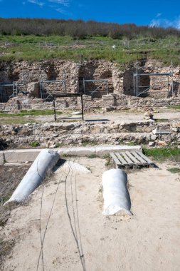 Bulgaristan 'ın Blagoevgrad Bölgesi' nin Petrich kenti yakınlarındaki Heraclea Sintica antik Makedonya kalıntıları