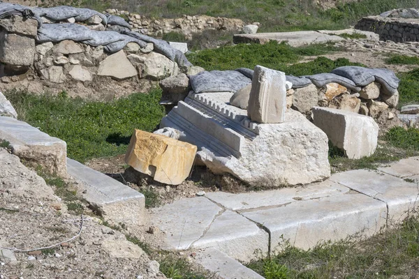 Ruinen Der Antiken Makedonischen Polis Heraclea Sintica Der Nähe Der — Stockfoto