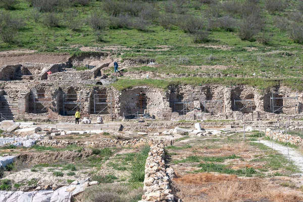 Ruinas Antigua Macedonia Polis Heraclea Sintica Situado Cerca Ciudad Petrich —  Fotos de Stock