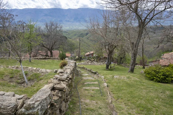 Panorama Village Dolene Ograzhden Mountain Blagoevgrad Region Болгарія — стокове фото