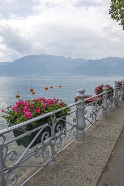 VEVEY, SWitzERLAND - 19 Haziran 2023: Vevey Kantonu, Vaud, İsviçre