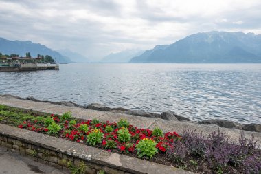 VEVEY, SWitzERLAND - 19 Haziran 2023: Vevey Kantonu, Vaud, İsviçre