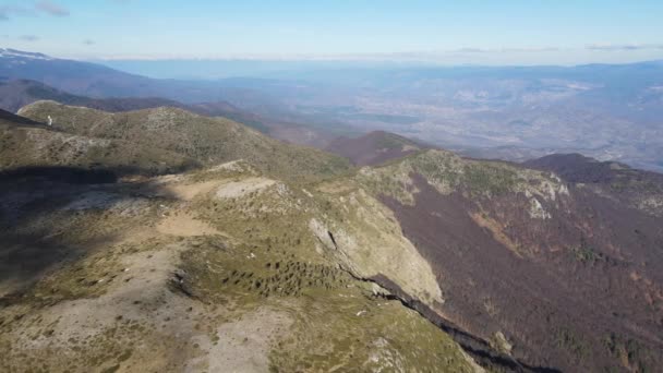 Amazing Aerial View Pirin Mountain Orelyak Peak Bulgaria — Video