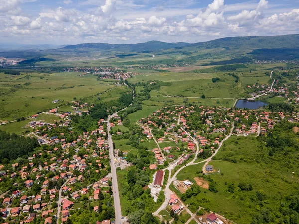 Increíble Vista Aérea Montaña Vitosha Cerca Aldea Rudartsi Región Pernik — Foto de Stock
