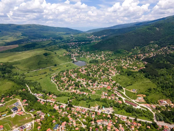 Amazing Aerial View Vitosha Mountain Közelében Village Rudartsi Pernik Régió — Stock Fotó
