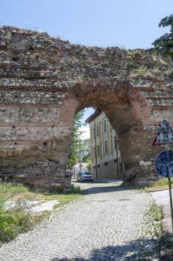 Ruins of Roman fortifications in ancient city of Diocletianopolis, town of Hisarya, Plovdiv Region, Bulgaria