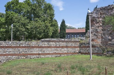 Ruins of Roman fortifications in ancient city of Diocletianopolis, town of Hisarya, Plovdiv Region, Bulgaria