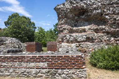 Ruins of Roman fortifications in ancient city of Diocletianopolis, town of Hisarya, Plovdiv Region, Bulgaria