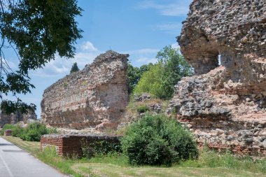 Ruins of Roman fortifications in ancient city of Diocletianopolis, town of Hisarya, Plovdiv Region, Bulgaria