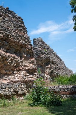Ruins of Roman fortifications in ancient city of Diocletianopolis, town of Hisarya, Plovdiv Region, Bulgaria