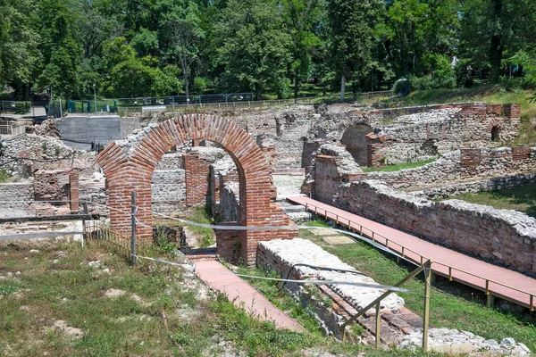 Ruinas Fortificaciones Romanas Antigua Ciudad Diocletianopolis Ciudad Hisarya Región Plovdiv —  Fotos de Stock