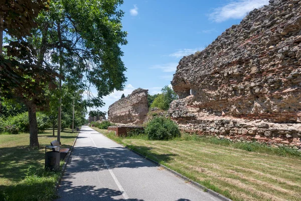 Rovine Delle Fortificazioni Romane Nell Antica Città Diocletianopoli Città Hisarya — Foto Stock
