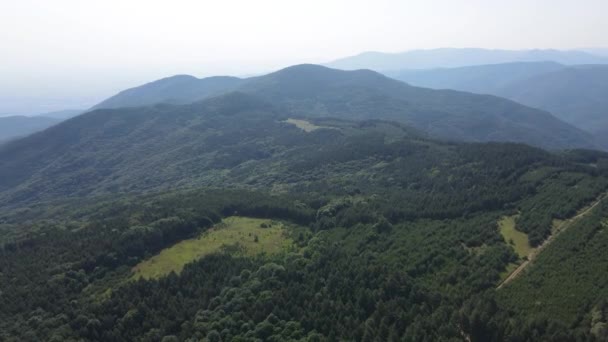 Aerial Summer View Koprivkite Area Rhodopes Mountain Plovdiv Region Bulgaria — Video Stock