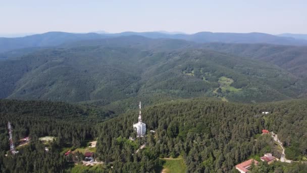 Aerial Summer View Koprivkite Area Rhodopes Mountain Plovdiv Region Bulgaria — Stockvideo