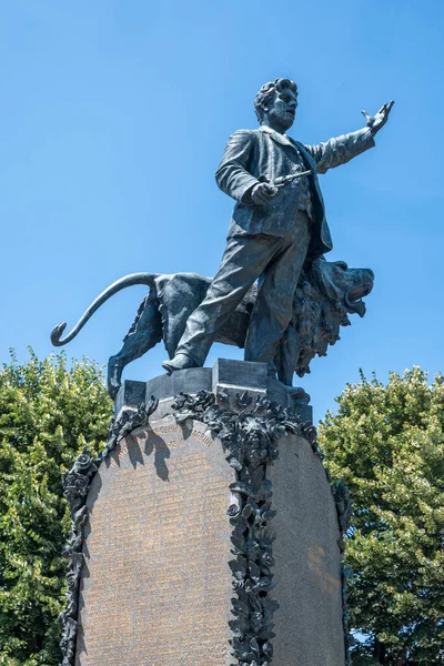 Karlovo Bulgarie Juillet 2023 Monument Héros National Révolutionnaire Bulgare Vasil — Photo