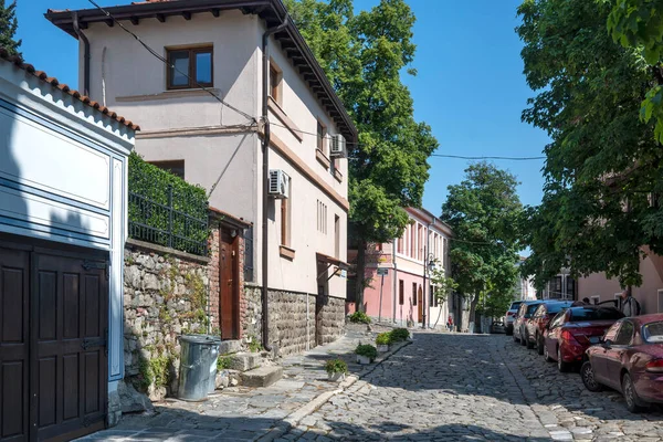 Plovdiv Bulgaria Мая 2023 Типичная Улица Дома Старом Городе Пловдива — стоковое фото