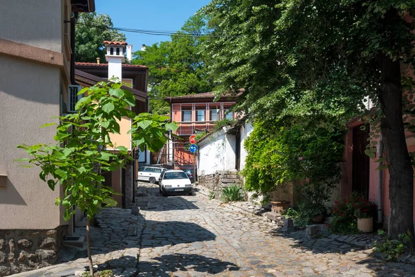 Plovdiv Bulgarie Mai 2023 Rue Maisons Typiques Vieille Ville Plovdiv — Photo