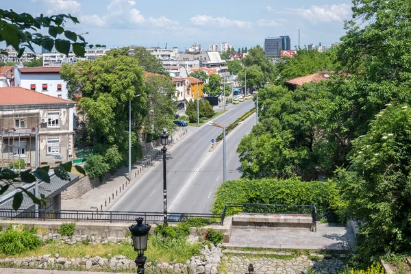 Plovdiv Bulgaria Mayo 2023 Calle Típica Casas Casco Antiguo Ciudad — Foto de Stock