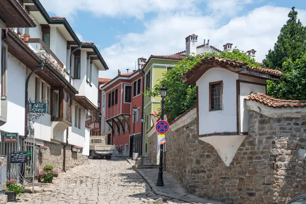 Lovdiv Bulgaria Травня 2023 Типові Вулиці Будинки Старому Місті Пловдів — стокове фото