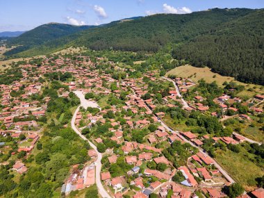 Zheravna köyünün 19 'uncu yüzyıl evleri, Sliven Bölgesi, Bulgaristan