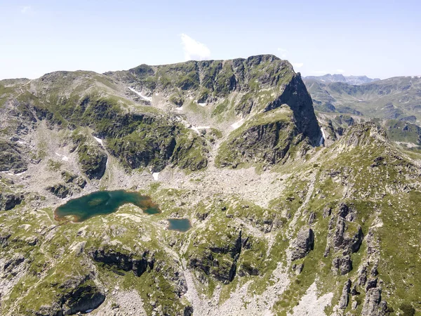 Aerial summer view of Rila Mountain near Malyovitsa peak, Bulgaria