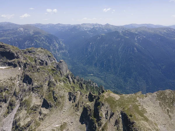 Aerial summer view of Rila Mountain near Malyovitsa peak, Bulgaria