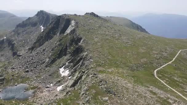 Luftaufnahme Des Rila Gebirges Der Nähe Des Kalin Gipfels Bulgarien — Stockvideo