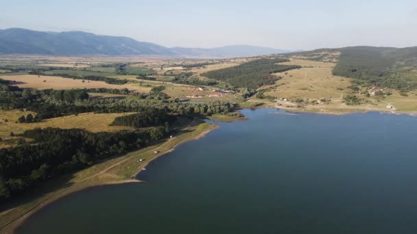 공중에서 바라본 Zhrevchevo Reservoir Sliven Region Bulgaria — 비디오