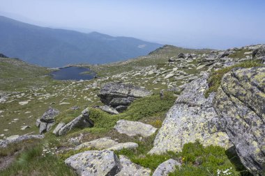 Bulgaristan 'ın Kalin tepeleri yakınlarındaki Rila Dağı' nın İnanılmaz Yaz Manzarası