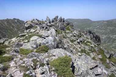 Bulgaristan 'ın Kalin tepeleri yakınlarındaki Rila Dağı' nın İnanılmaz Yaz Manzarası