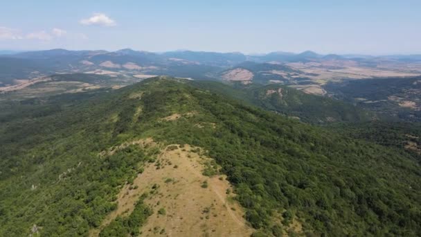 Increíble Paisaje Verano Montaña Rudina Región Pernik Bulgaria — Vídeo de stock