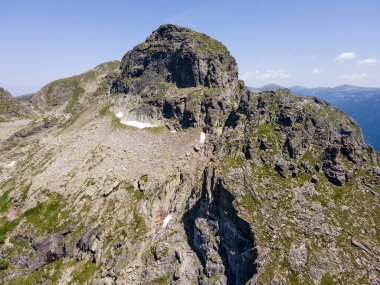 Aerial summer view of Rila Mountain near Malyovitsa peak, Bulgaria