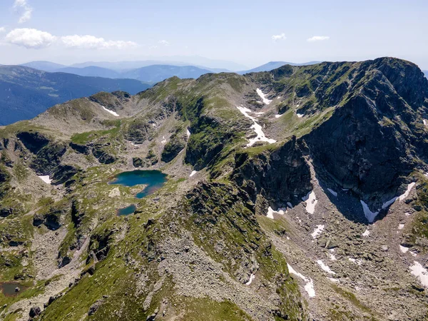 Aerial Summer View Rila Mountain Malyovitsa Peak Bulgaria —  Fotos de Stock