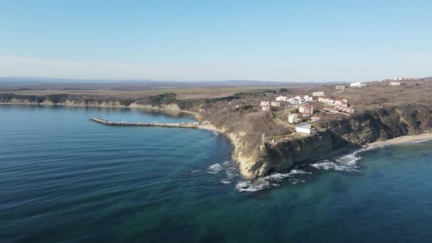 Aerial View Saint Athanasius Cape Town Byala Varna Region Bulgaria — Stockvideo