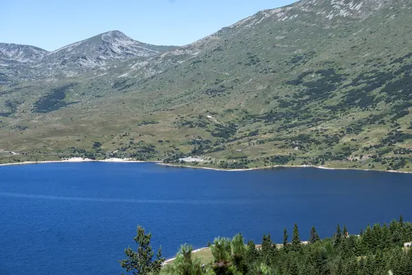 Increíble Paisaje Verano Presa Belmeken Montaña Rila Bulgaria — Foto de Stock