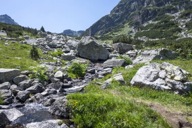 Amazing Summer landscape of Rila Mountain near Malyovitsa hut, Bulgaria