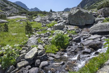 Amazing Summer landscape of Rila Mountain near Malyovitsa hut, Bulgaria