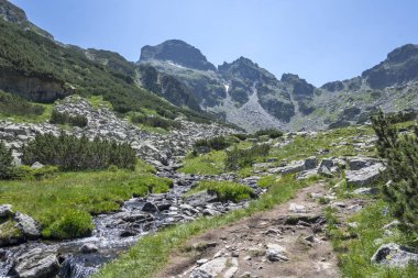 Amazing Summer landscape of Rila Mountain near Malyovitsa hut, Bulgaria