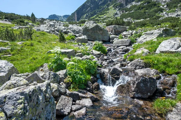 Amazing Summer landscape of Rila Mountain near Malyovitsa hut, Bulgaria