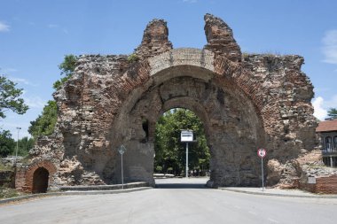 Ruins of Roman fortifications in ancient city of Diocletianopolis, town of Hisarya, Plovdiv Region, Bulgaria