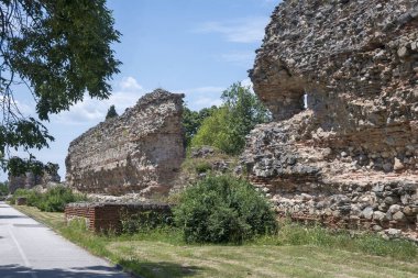 Ruins of Roman fortifications in ancient city of Diocletianopolis, town of Hisarya, Plovdiv Region, Bulgaria