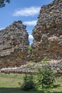 Bulgaristan 'ın Filibe Bölgesi Hisarya kasabası Diocletianopolis antik kentinde Roma tahkimatları harabeleri