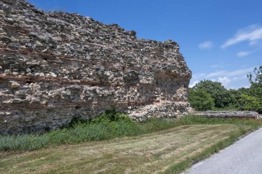 Ruins of Roman fortifications in ancient city of Diocletianopolis, town of Hisarya, Plovdiv Region, Bulgaria