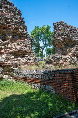 Ruins of Roman fortifications in ancient city of Diocletianopolis, town of Hisarya, Plovdiv Region, Bulgaria