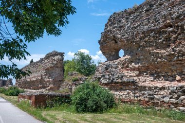 Ruins of Roman fortifications in ancient city of Diocletianopolis, town of Hisarya, Plovdiv Region, Bulgaria