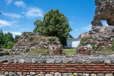 Ruins of Roman fortifications in ancient city of Diocletianopolis, town of Hisarya, Plovdiv Region, Bulgaria