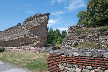 Ruins of Roman fortifications in ancient city of Diocletianopolis, town of Hisarya, Plovdiv Region, Bulgaria