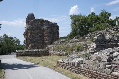 Ruins of Roman fortifications in ancient city of Diocletianopolis, town of Hisarya, Plovdiv Region, Bulgaria
